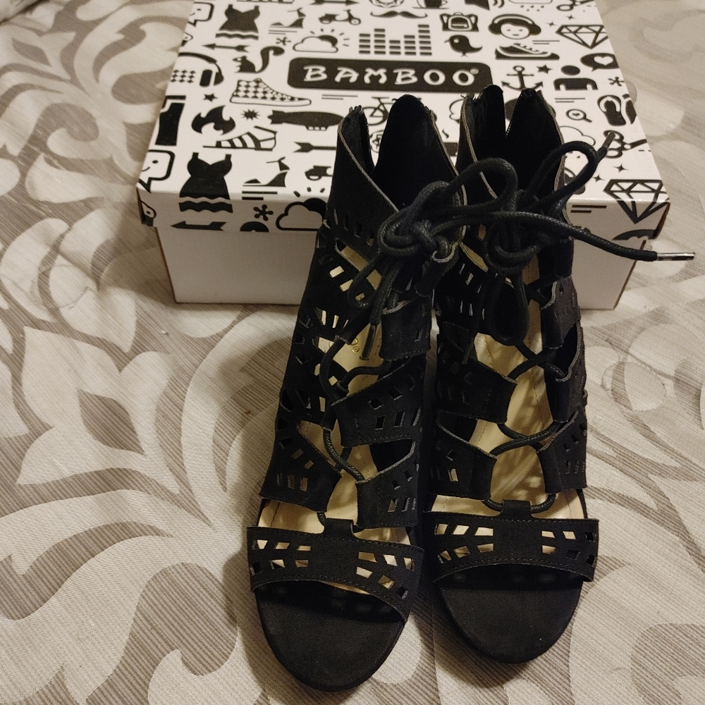 Open Toe Booties - Picture 2 of 2
